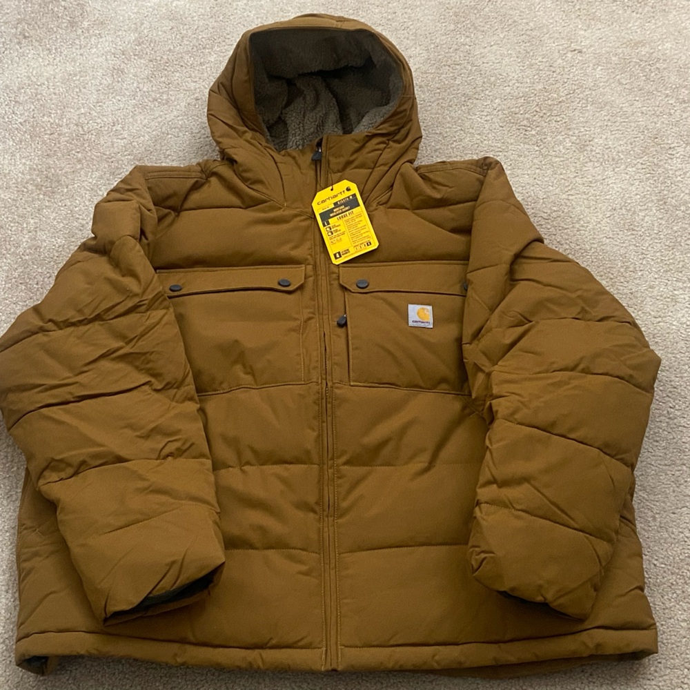 Carhartt Men's Montana Loose Fit Insulated Jacket Brown Size 2XL‎ - Picture 2 of 8